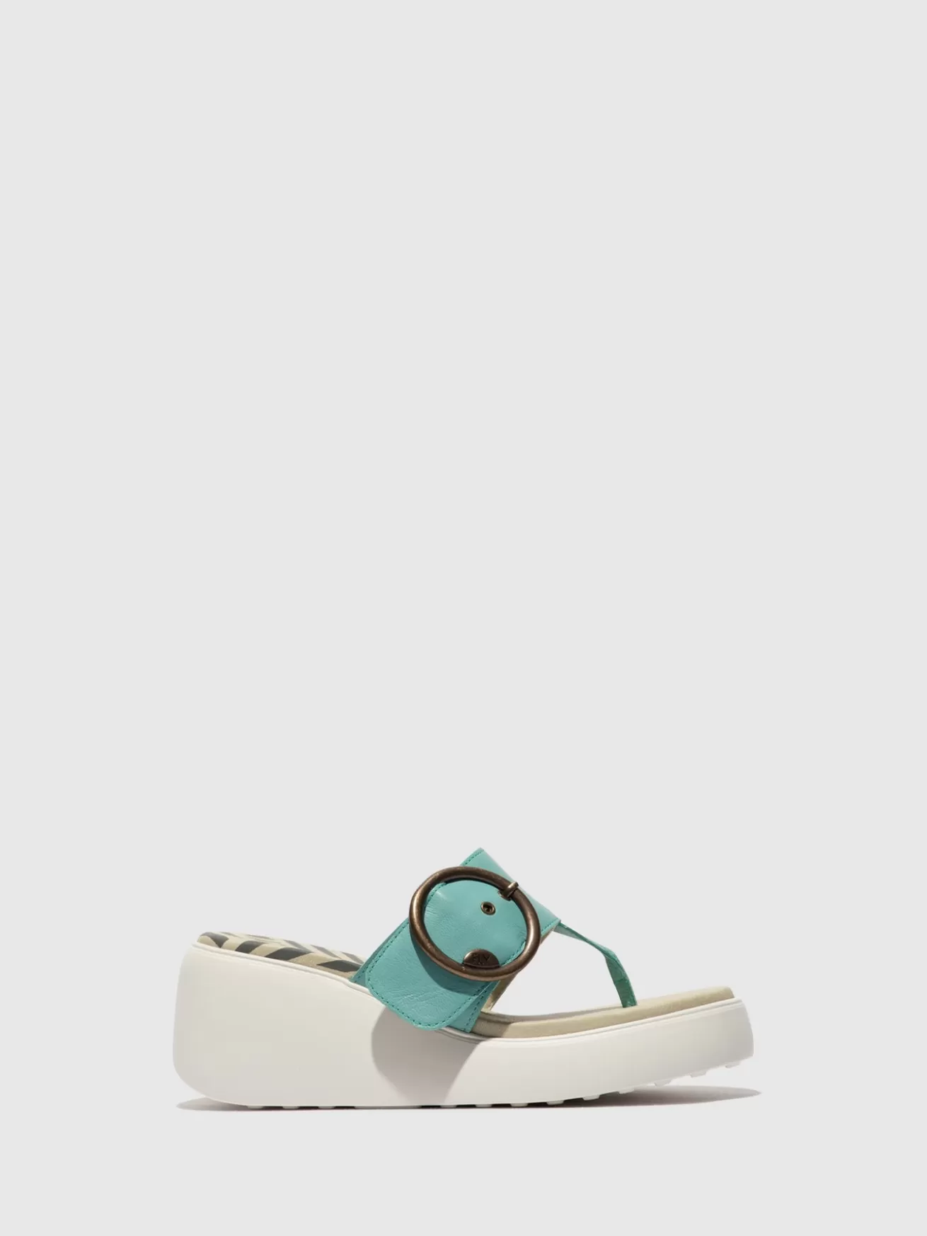 Mules Fivela Dafi938Fly Turquoise-Fly London Fashion