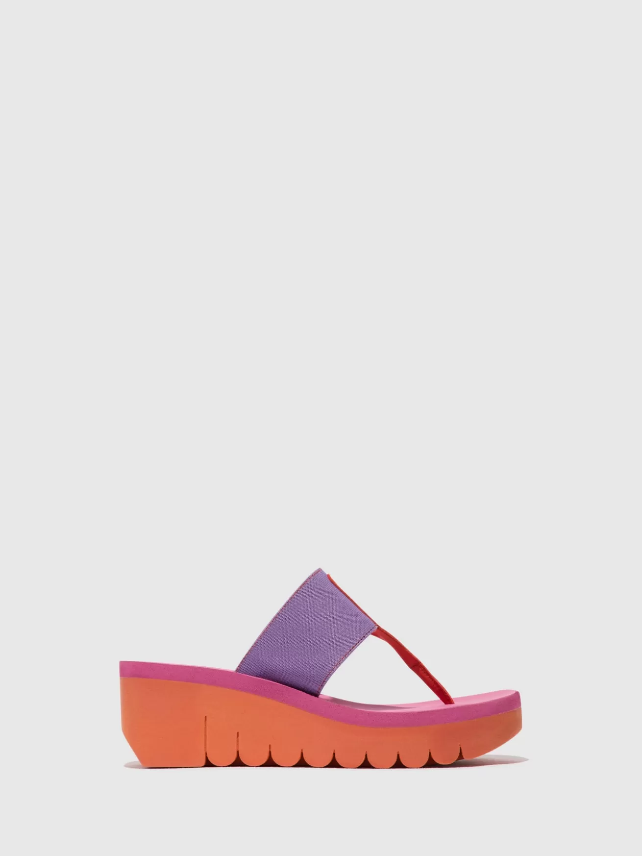 Mules Slip-On Yomu725Fly Laranja/Violeta (Rosa)-Fly London Sale