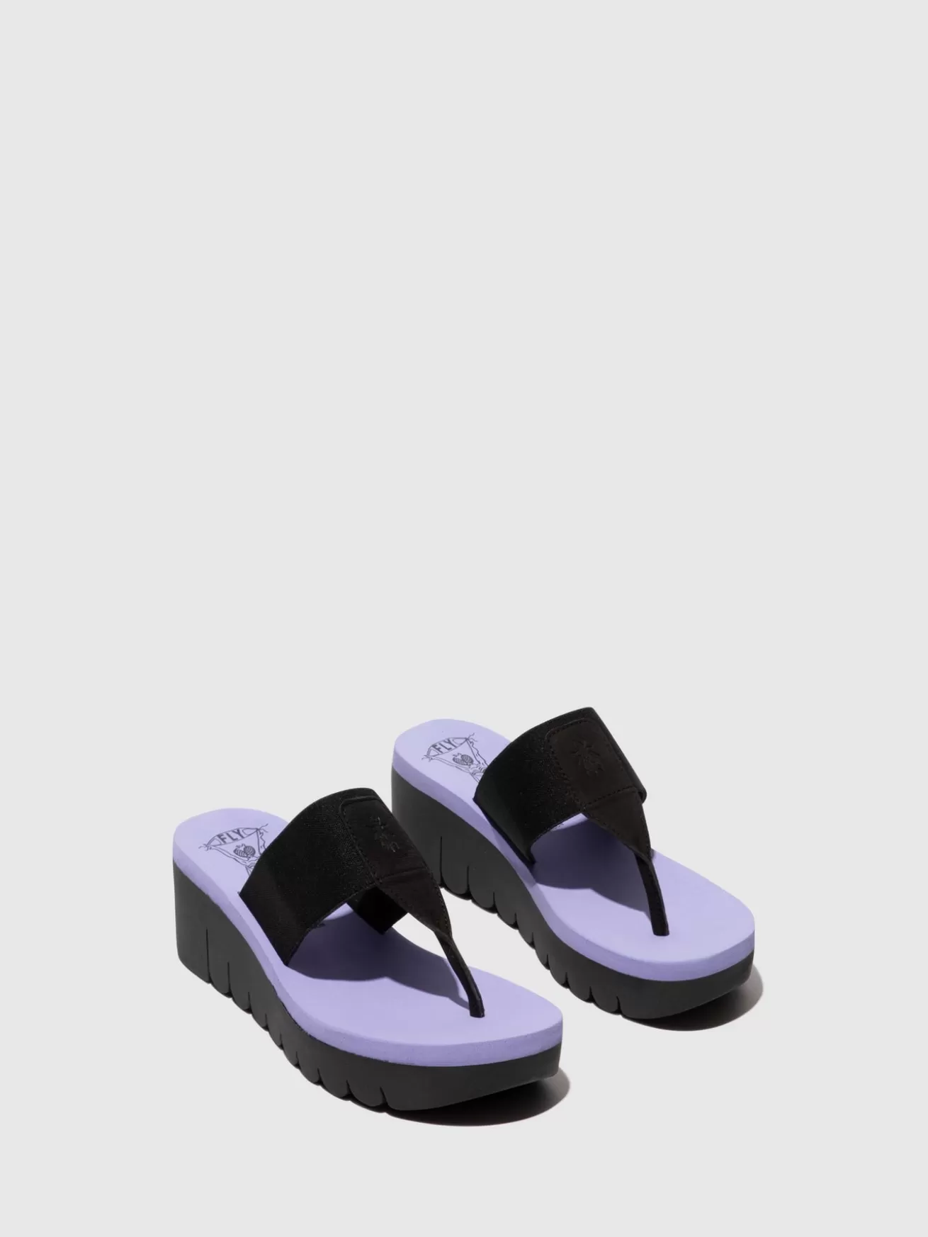 Mules Slip-On Yomu725Fly Preto (Viola)-Fly London Discount