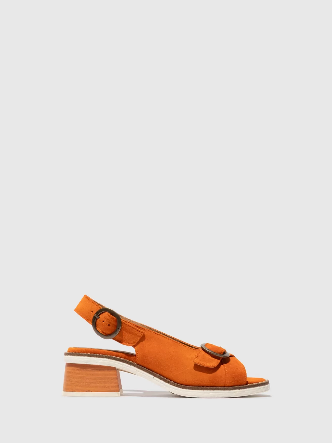 Sandálias Com Fivela Ceri090Fly Orange-Fly London Store