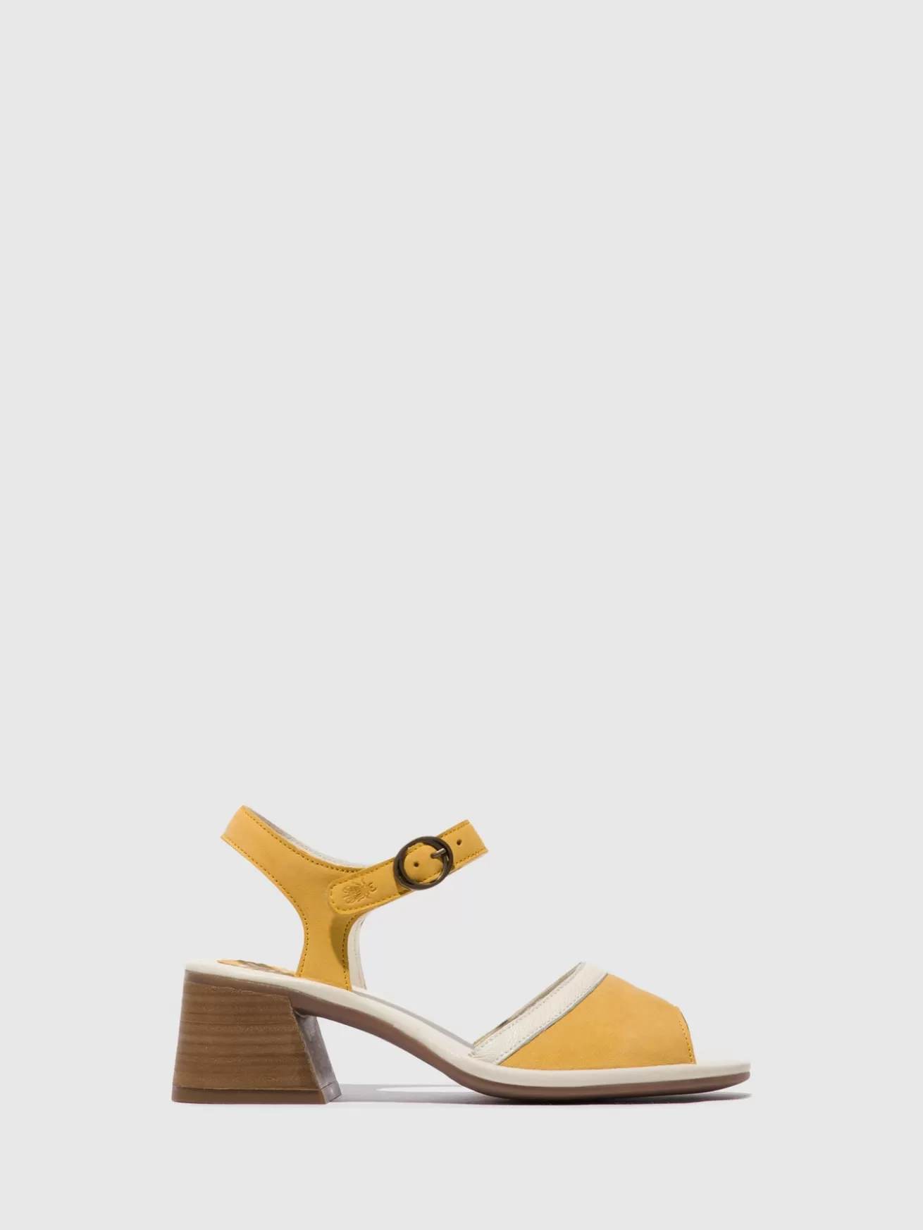 Sandálias Com Tira No Tornozelo Lear374Fly Bumblebee/Offwhite-Fly London Best Sale