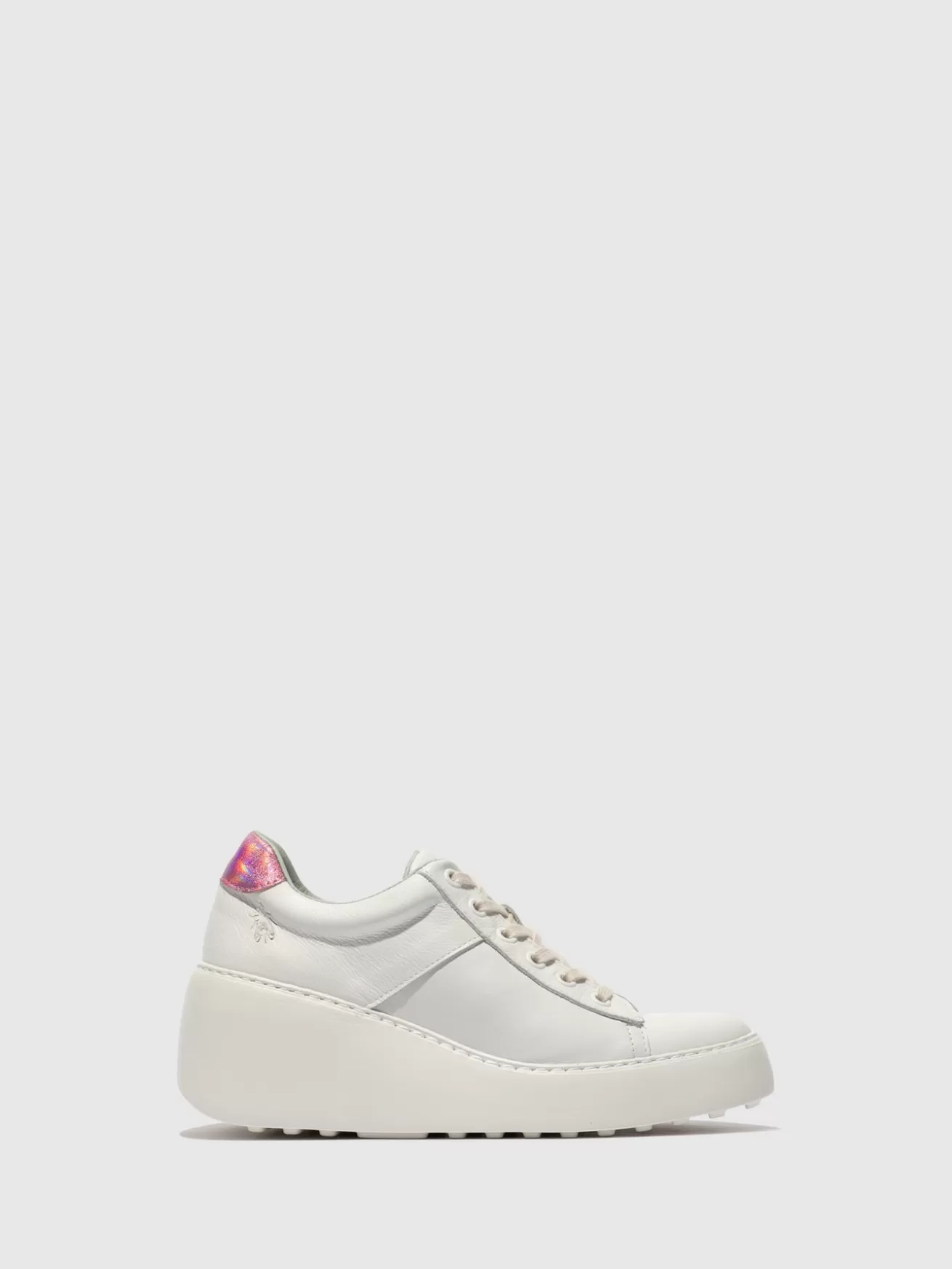 Sapatilhas Com Atacadores Delf580Fly Branco/Rosa-Fly London Store