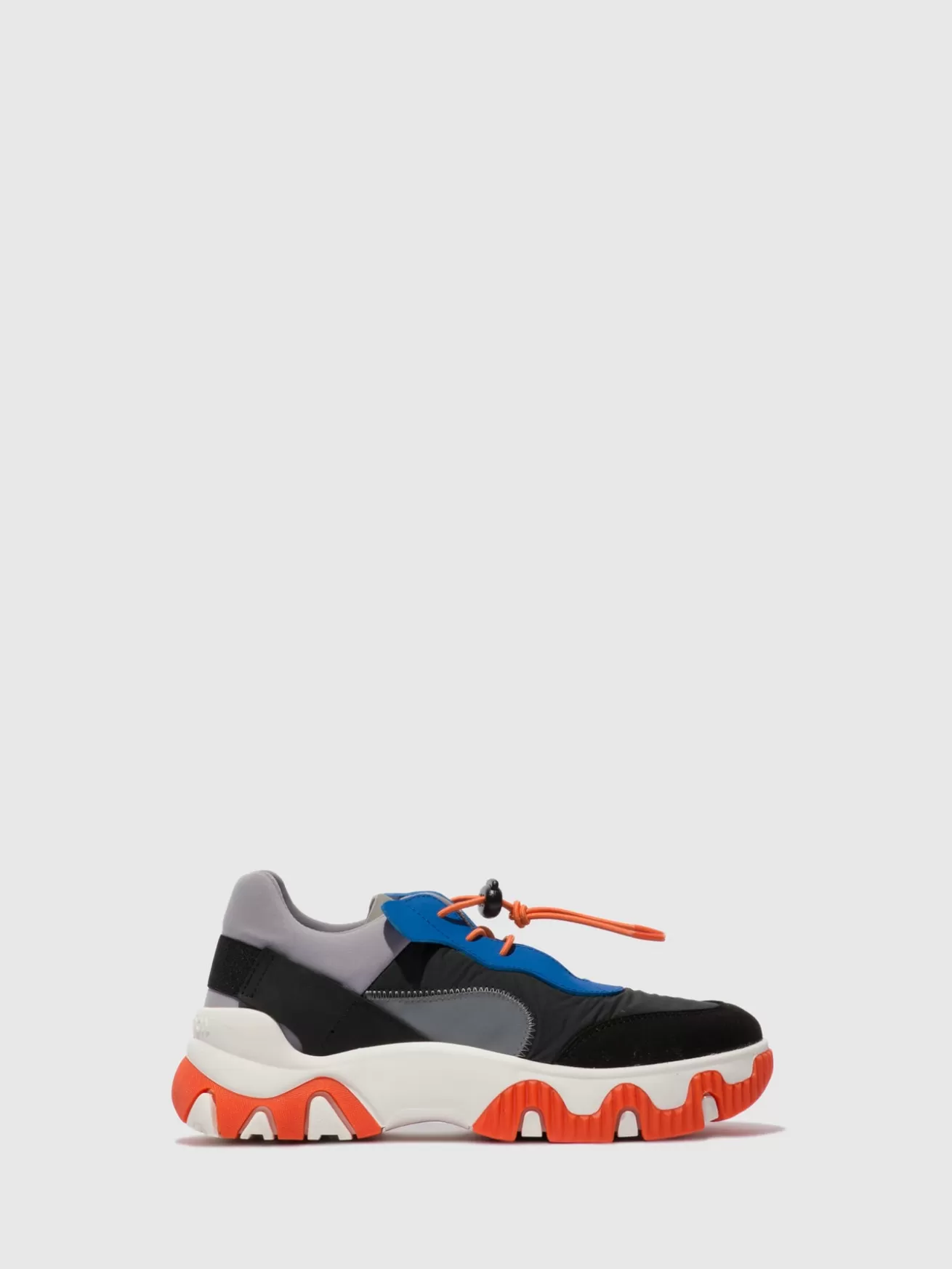 Sapatilhas Elasticas Fian634Fly Multi Grey/Blue/Orange-Fly London Flash Sale