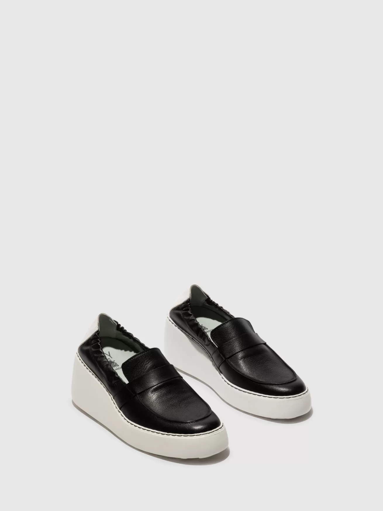 Sapatilhas Slip-On Duli620Fly Preto/Branco-Fly London New