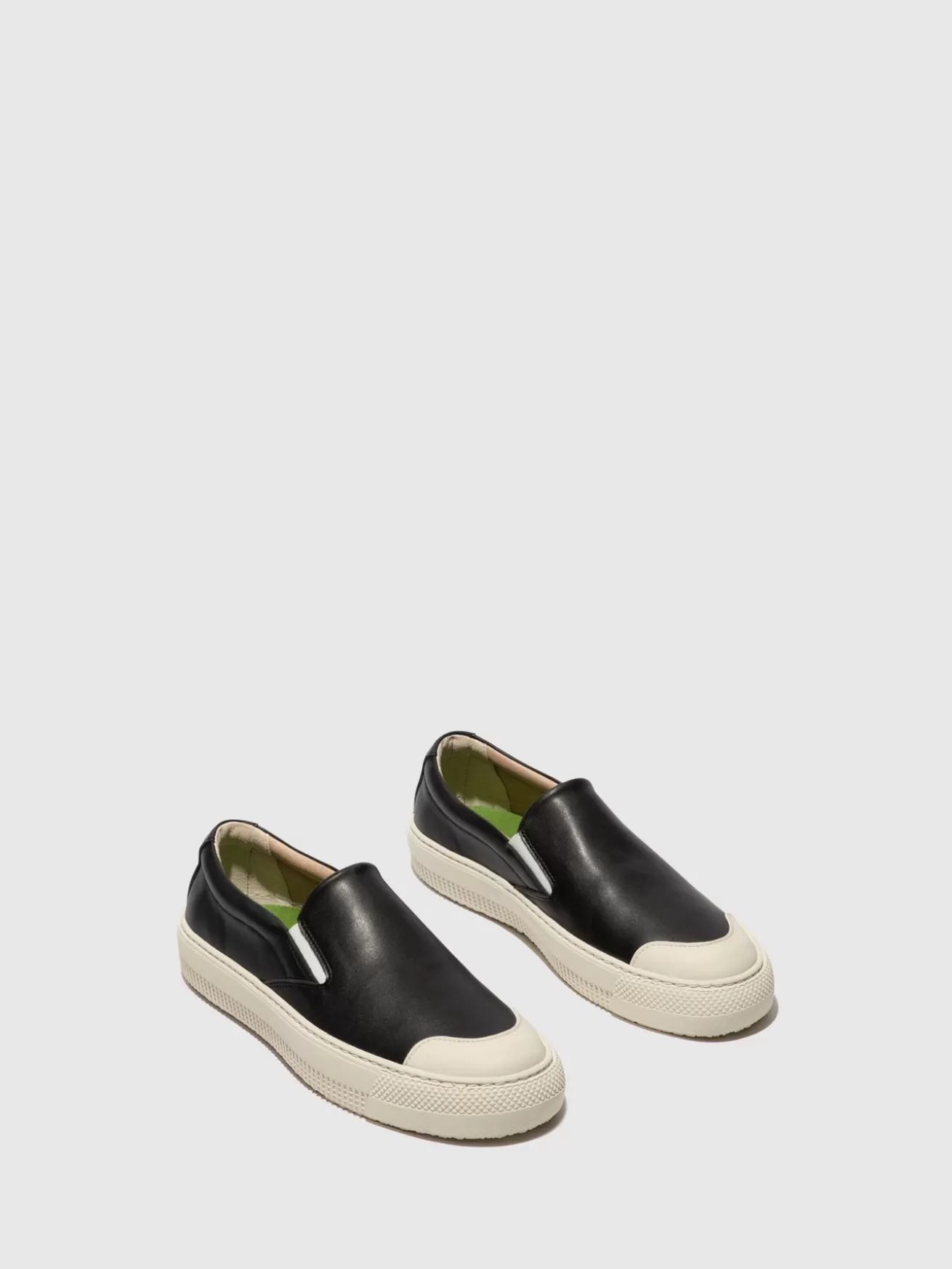 Sapatilhas Slip-On Toaf584Fly Preto-Fly London Outlet