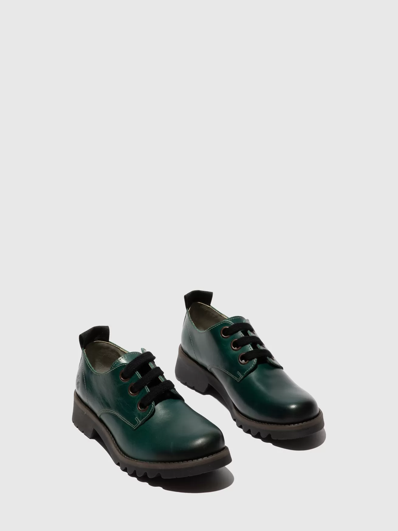 Sapatos Com Atacadores Ruda538Fly Shamrock Green-Fly London Sale