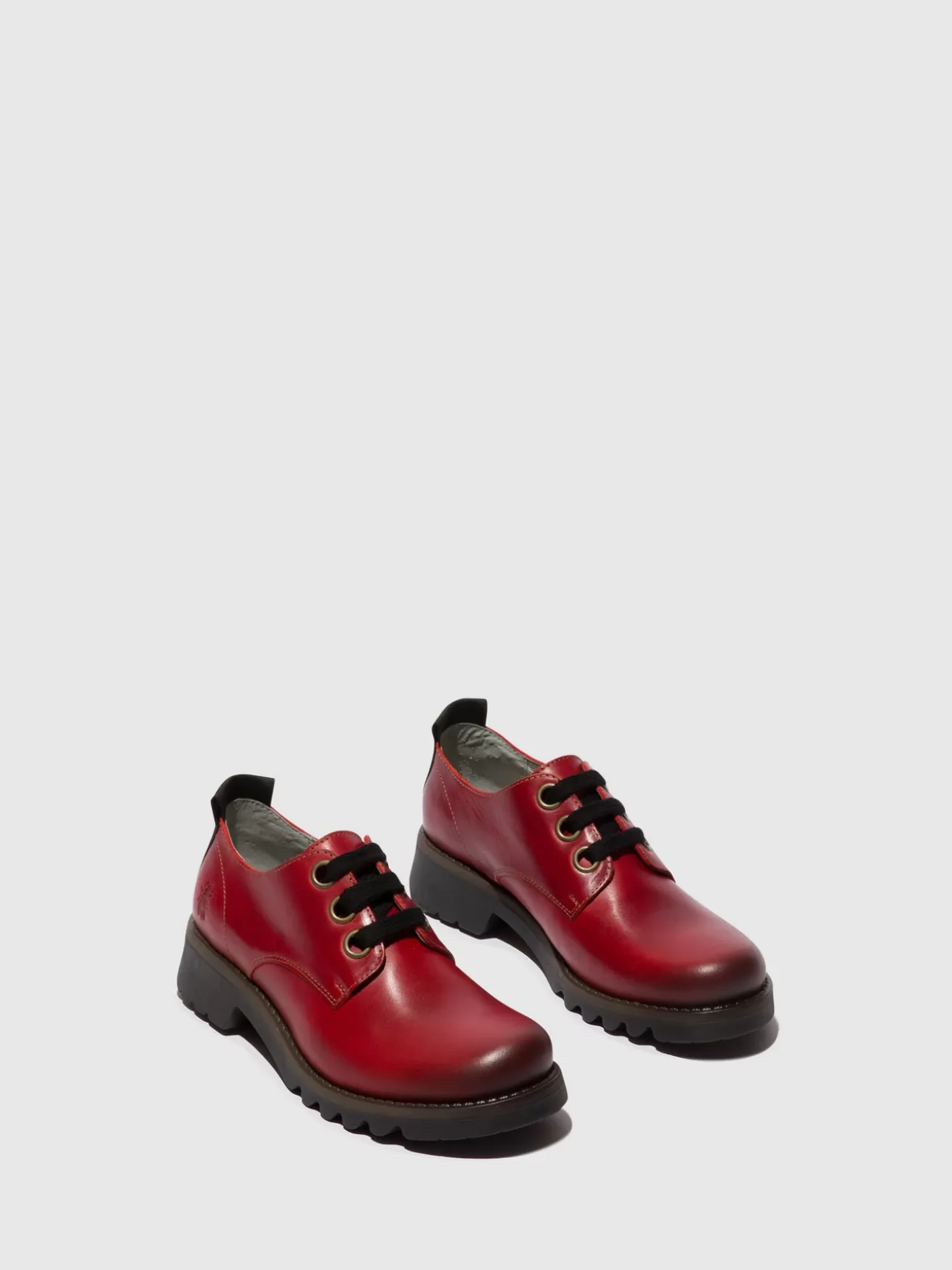 Sapatos Com Atacadores Ruda538Fly Vermelho-Fly London Discount