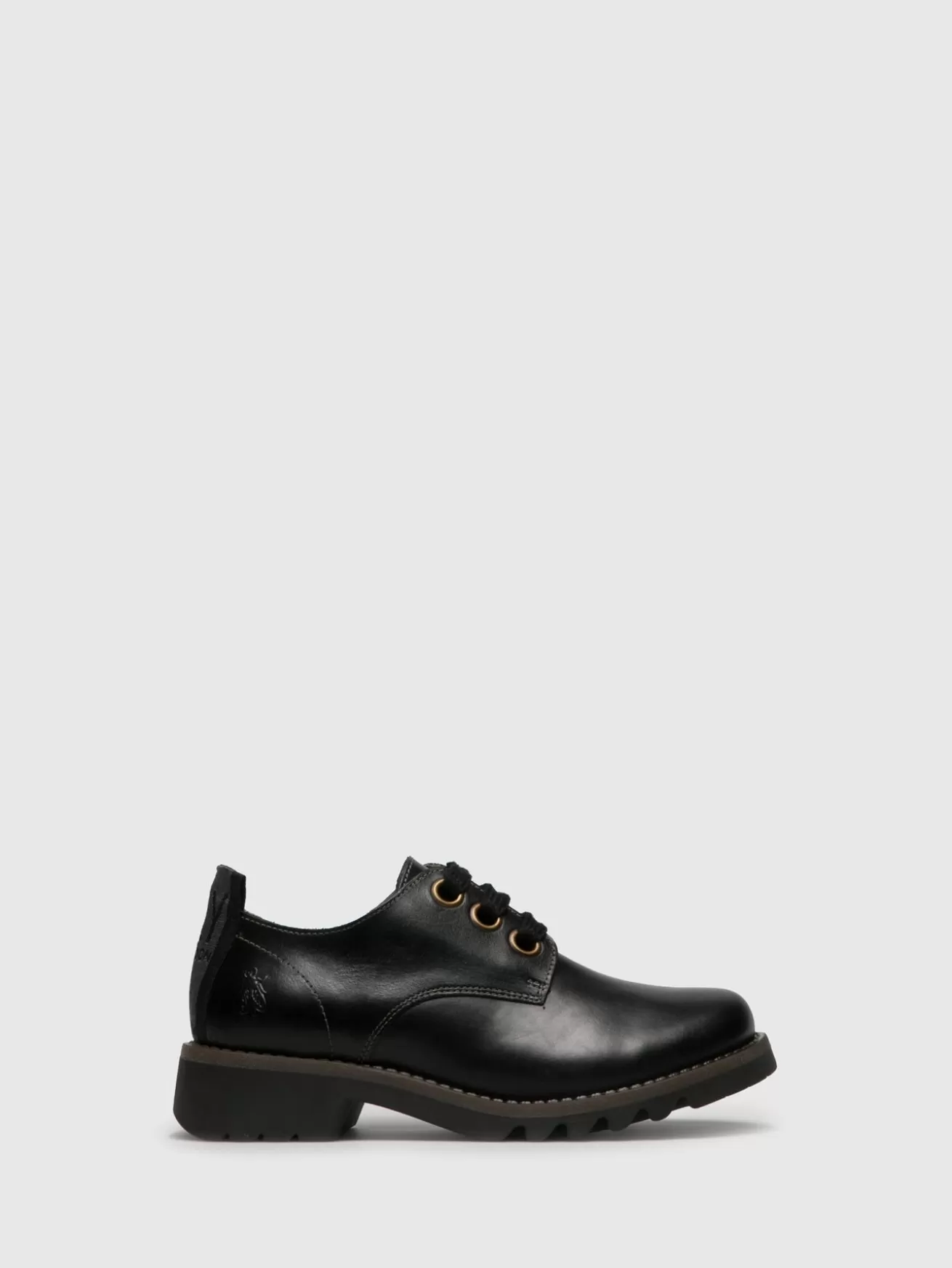 Sapatos Com Cordoes Ruda538Fly Preto-Fly London Cheap