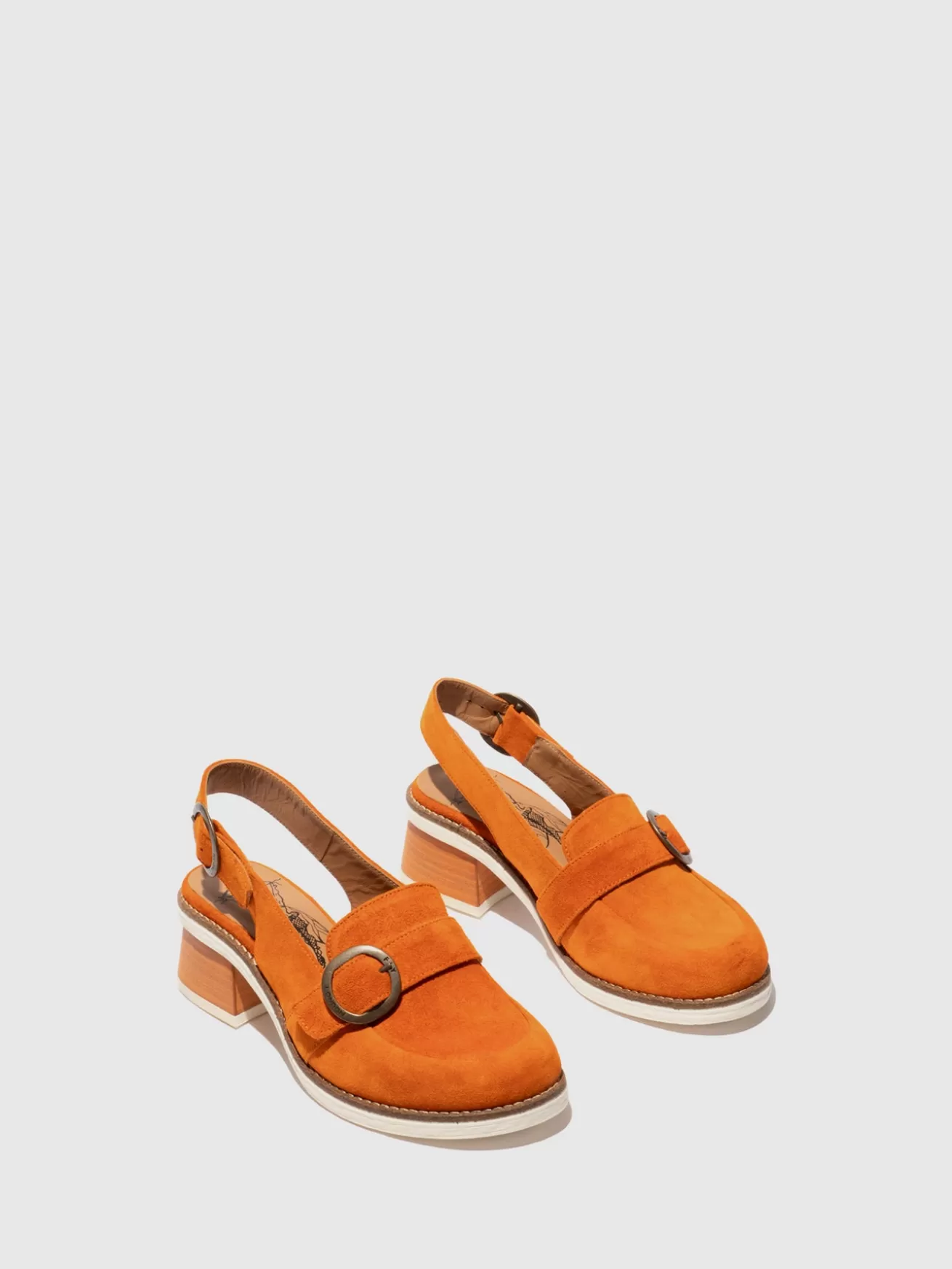 Sapatos Com Fivela Cuth094Fly Orange-Fly London Clearance