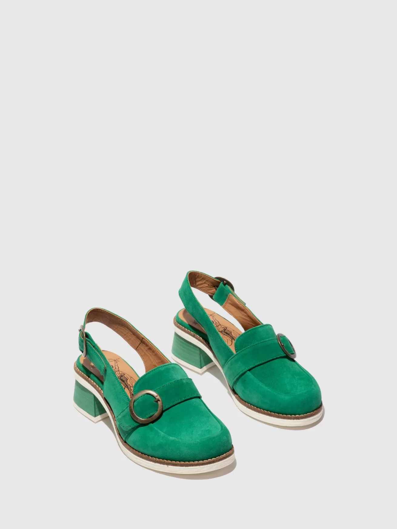 Sapatos Com Fivela Cuth094Fly Verde-Fly London Best