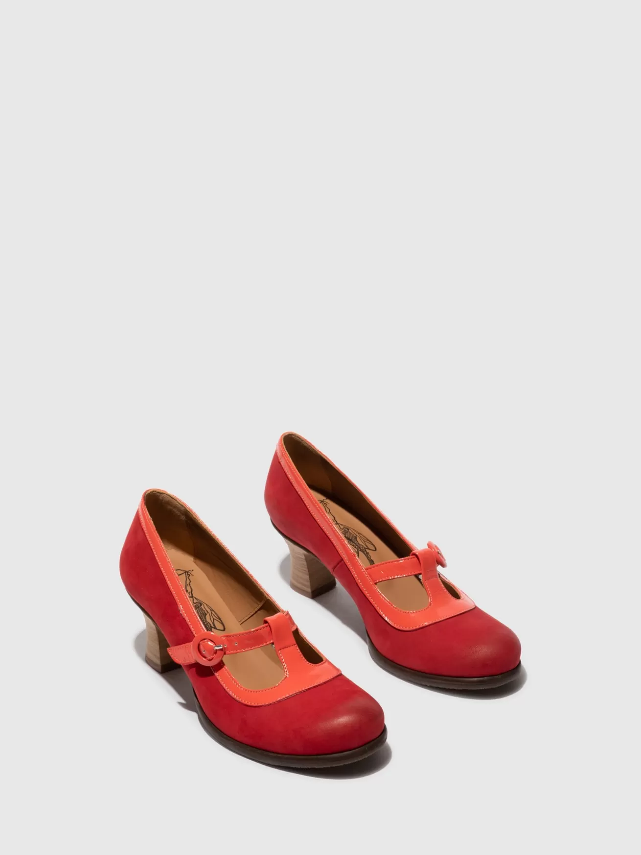 Sapatos De Salto Begi085Fly Scarlet/Scarlet-Fly London Fashion