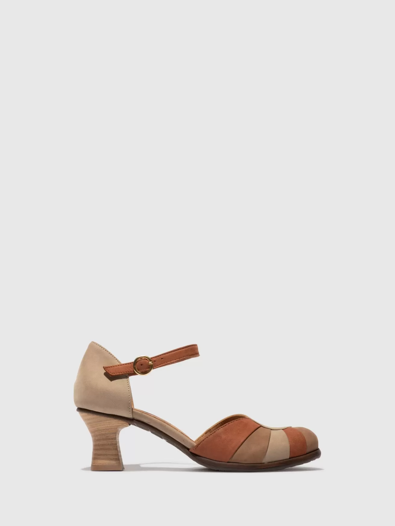 Sapatos De Salto Besh087Fly Beige/Taupe/Tan-Fly London Flash Sale