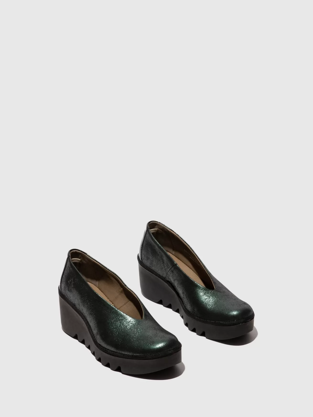 Sapatos Slip-On Beso246Fly Verde/Preto-Fly London Best