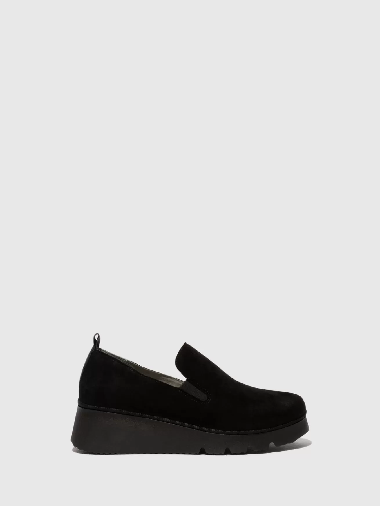 Sapatos Slip-On Pece406Fly Kid Suede Preto-Fly London Fashion