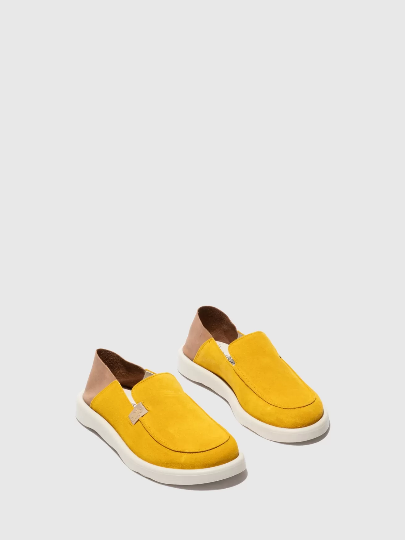 Sapatos Slip-On Tevi060Fly Amarelo/Taupe-Fly London Fashion