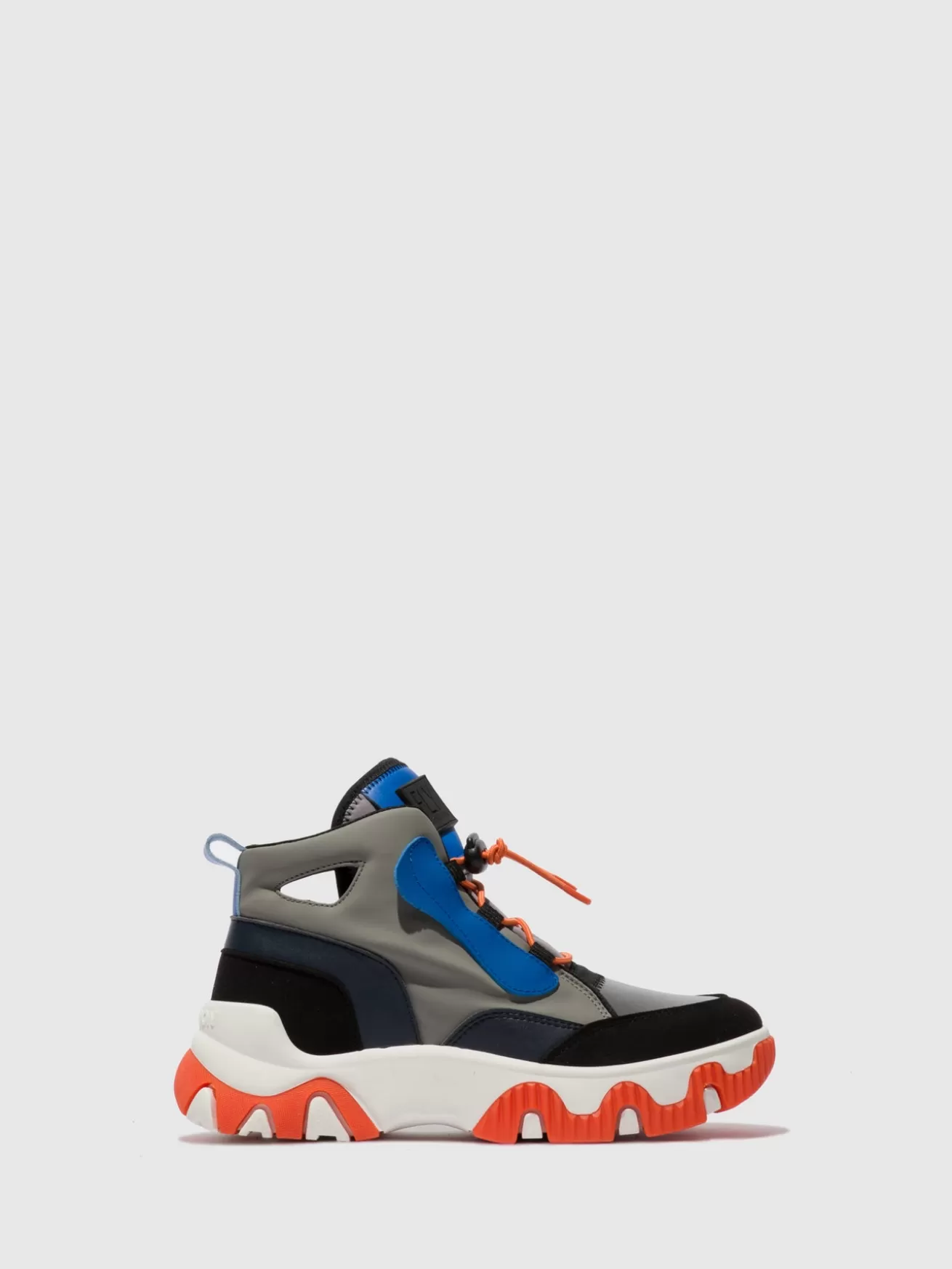 Tenis Hi-Top Feny633Fly Multi Grey/Blue/Orange-Fly London Flash Sale